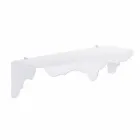 Wall-mounted white wall-mounted white console, made in Italy Viadurini