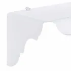 Wall-mounted white wall-mounted white console, made in Italy Viadurini