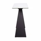 Steel Console with Ceramic and Glass Top Modern Design - Cubebe Viadurini