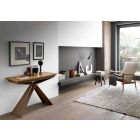 Console in Wood and Metal Extendable Up to 295 cm Made in Italy - Timedio Viadurini