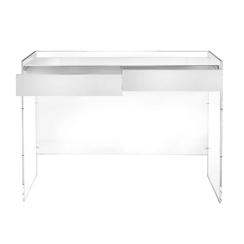 Console Table in Three Finishes Made of Plexiglass Made in Italy - Fedra Viadurini