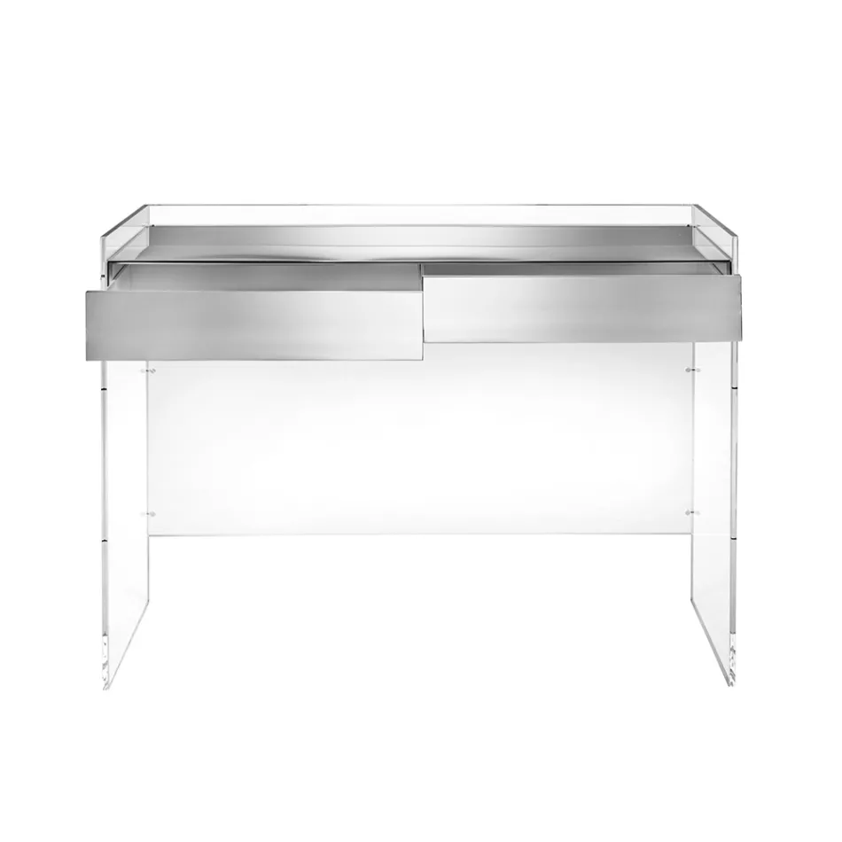 Console Table in Three Finishes Made of Plexiglass Made in Italy - Fedra Viadurini