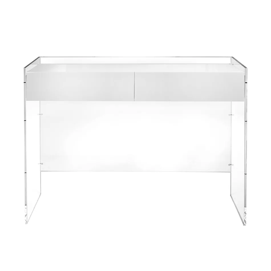 Console Table in Three Finishes Made of Plexiglass Made in Italy - Fedra Viadurini
