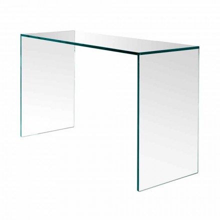 Console in Extra-clear Glass Elegant Minimal Design 2 Dimensions - Selex Viadurini