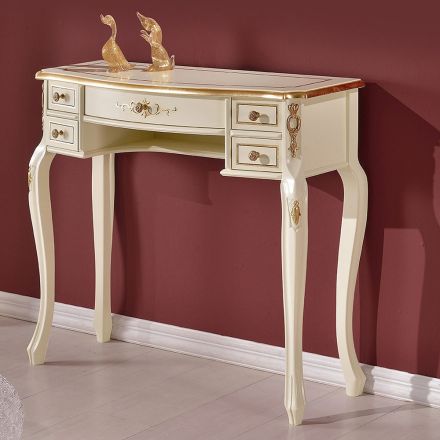 Classic Entrance Console in Wood with 5 Drawers Made in Italy - Richard Viadurini