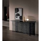Design Entrance Console Extralight Decorated Glass Made in Italy - Sestola Viadurini