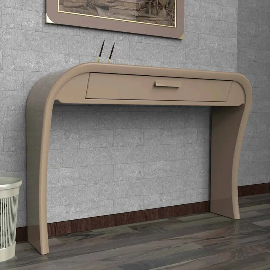 Modern console with drawer made in Italy, Gambara Viadurini