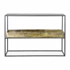 Modern and Elegant Design Console in Steel and Glass Homemotion - Malpensa Viadurini