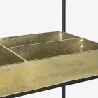 Modern and Elegant Design Console in Steel and Glass Homemotion - Malpensa Viadurini