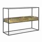 Modern and Elegant Design Console in Steel and Glass Homemotion - Malpensa Viadurini
