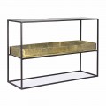 Industrial Design Console in Steel and Glass Homemotion - Malpensa