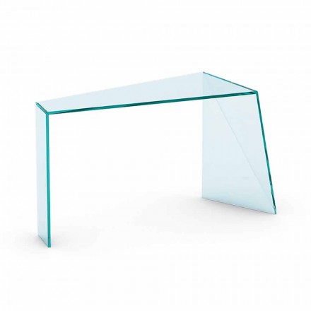 Console for Modern Entrance in Extralight Glass Made in Italy - Rosalia Viadurini