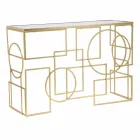 Modern Design Rectangular Console in Iron and Mirror - Billie Viadurini