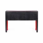 Red Console in Elm Wood with 3 Drawers Design Homemotion - Sonten Viadurini