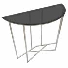 Modern Style Semi-Circle Living Room Console in Iron and Glass - Augusta Viadurini