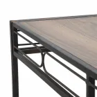 Modern Style Rectangular Living Room Console in Iron and MDF - Wendell Viadurini