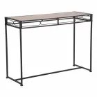 Modern Style Rectangular Living Room Console in Iron and MDF - Wendell Viadurini