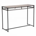Modern Style Rectangular Living Room Console in Iron and MDF - Wendell