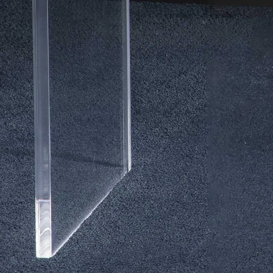 Living Room Console in Minimal Transparent Acrylic Crystal - Amedea Viadurini