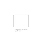 Living Room Console in Minimal Transparent Acrylic Crystal - Amedea Viadurini