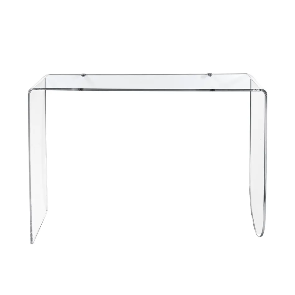 Alarico Transparent Plexiglass Console Table with a Modern Design Made in Italy Viadurini