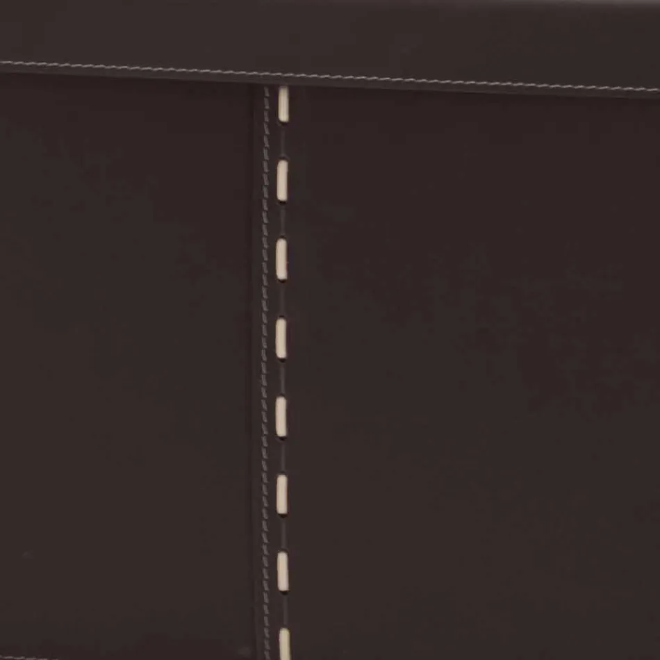 Modern Storage Box in Regenerated Leather Made in Italy - Gabry Viadurini