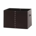 Modern Storage Box in Regenerated Leather Made in Italy - Gabry Viadurini