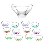 Fruit or Ice Cream Cups in Colored Eco Crystal 13 Pieces - Amalgam Viadurini