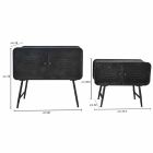Pair of Industrial Style Sideboards for Living Room Modern Design in Iron - Cuna Viadurini