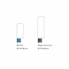 Pair of Decorative Vases in Blue and Smoked Colored Glass, Modern Design - Adriano Viadurini