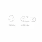 Pair of Transparent Blown Glass Decorative Vases, Made in Italy - Pedro Viadurini