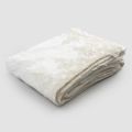Linen Sacked Bedspread with Lace on Flounced Edges - Paucis
