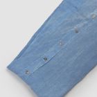 Light Blue Light Linen Double Duvet Cover with Buttons and Flap - Ljuba Viadurini