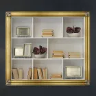 Wall-mounted plasma frame in ayus wood, fir made in Italy Giulio Viadurini