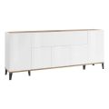 Low Sideboard with 5 Doors and Central Compartment Made in Italy - Louisiana