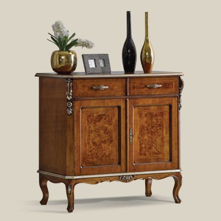 Classic Sideboard 2 Doors and 2 Drawers in Wood Made in Italy - Cheverny Viadurini