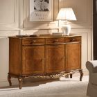 Classic Indoor Sideboard in White or Walnut Wood Made in Italy - Chantilly Viadurini