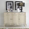 Classic Indoor Sideboard in White or Walnut Wood Made in Italy - Chantilly