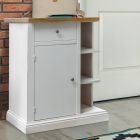 Sideboard with 1 Door, 1 Drawer and 3 Open Compartments Made in Italy - Hoder Viadurini