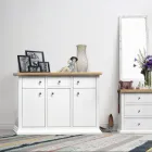 Sideboard with Structure in Veneered Wooden Particles Made in Italy - Odino Viadurini