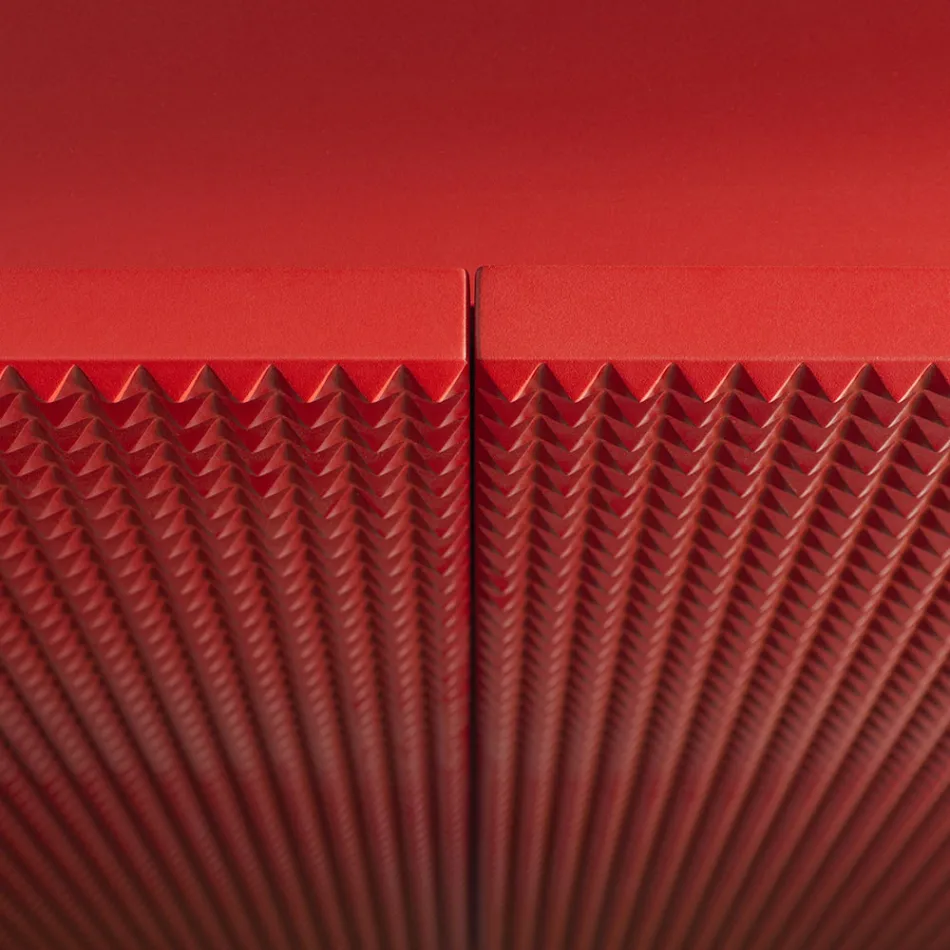 Living Room Sideboard with 2 Doors in Diamond Finish Made in Italy - Sagittario Viadurini