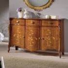 Living Room Sideboard in Walnut or White Wood Made in Italy - Ottaviano Viadurini