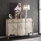 Living Room Sideboard in Walnut or White Wood Made in Italy - Ottaviano Viadurini