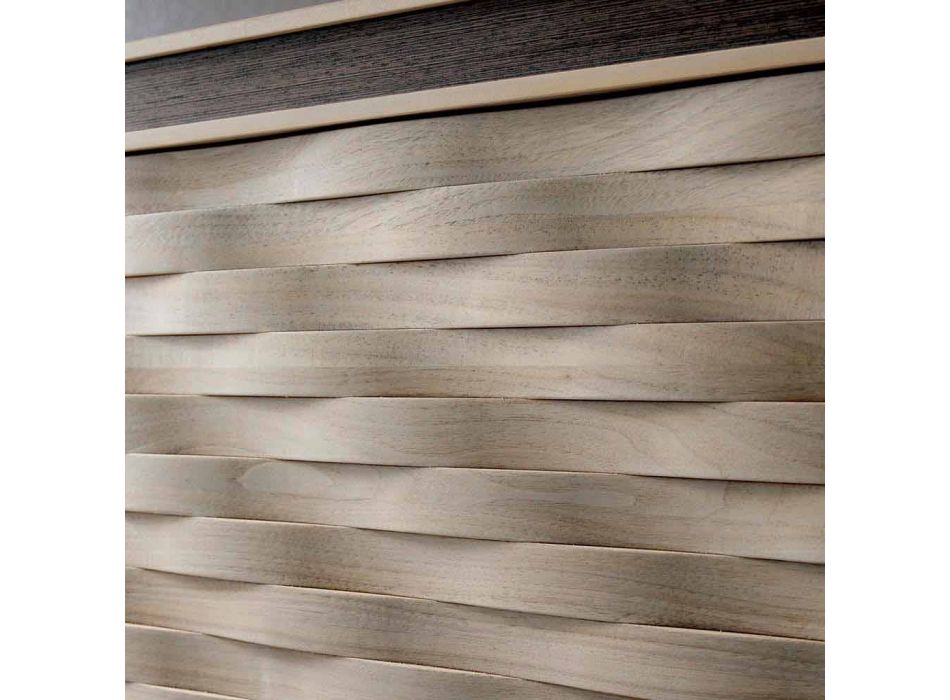 Modern design sideboard in solid wood, W192 x D 50 cm, Teresa Viadurini