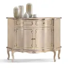 Luxury Sideboard with 2 Doors and 1 Wooden Drawer Made in Italy - Leonor Viadurini