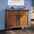 Bassano Francia Wooden Sideboard with 2 Drawers and 2 Doors Made in Italy - Galeru
