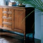 Bassano Francia Wooden Sideboard with 6 Drawers and 2 Doors Made in Italy - Baiame Viadurini