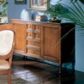 Bassano Francia Wooden Sideboard with 6 Drawers and 2 Doors Made in Italy - Baiame