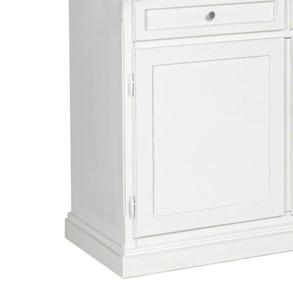 Wooden Sideboard with 3 Drawers and 3 Doors Made in Italy - Uller Viadurini