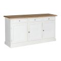Wooden Sideboard with 3 Drawers and 3 Doors Made in Italy - Uller